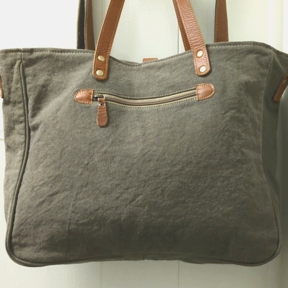 MYRA Aztec Messenger Bag Leather Saddle Blanket Tapestry - Picture 6 of 17